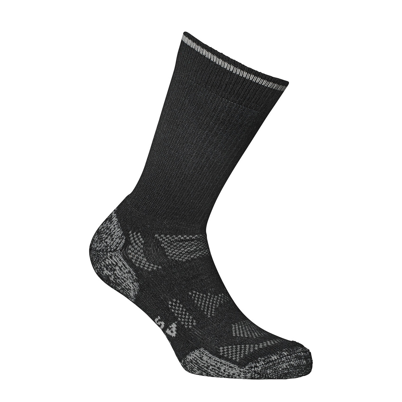 Alpaca Outdoor Merino Crew Sort Nero Metallic