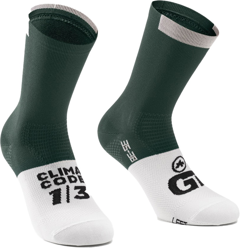 Assos Socks Grøn Hvid