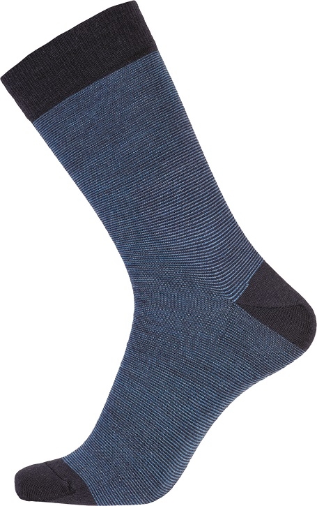 Blå Egtved Twin Sock Uldstrømper Str