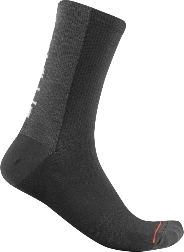 Castelli Bandito Wool Sock Sort Grå