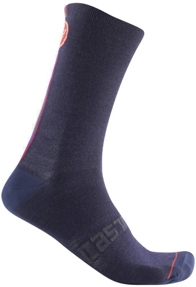 Castelli Racing Stripe Sock Blå