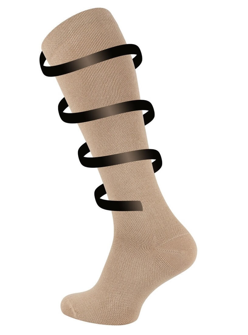Flystrømper Rejsestrømper Beige Str