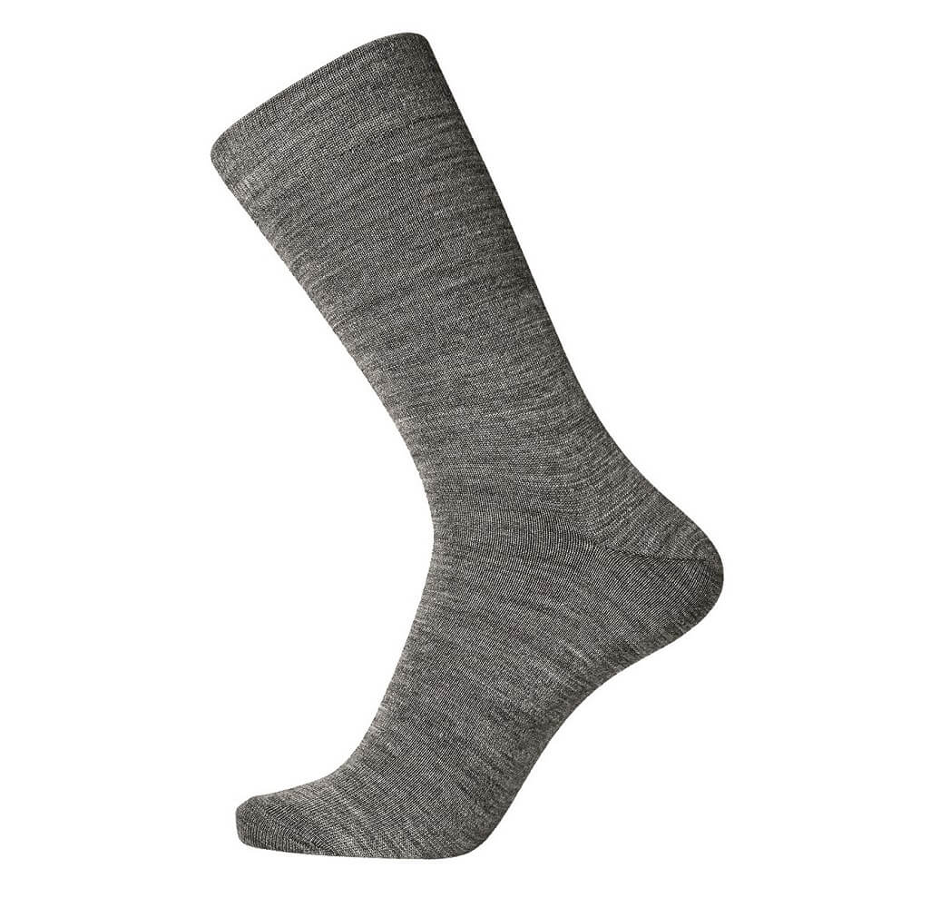 Grå Egtved Twin Sock Uldstrømper Str