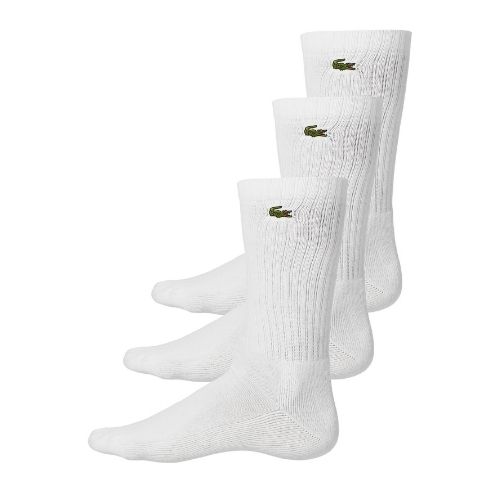 Lacoste Sport High Cut Sokker Pak White