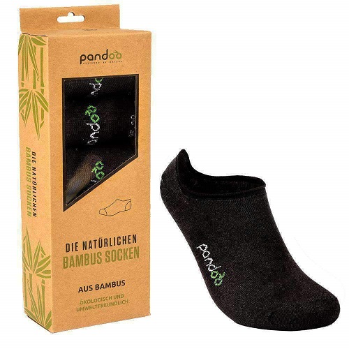 Pandoo Sorte Bambus Footies Str