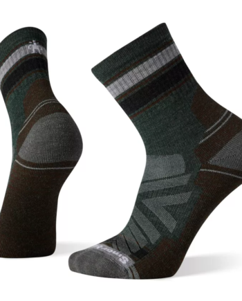 Smartwool Hike Light Cushion Striped Mid Crew Strømper Dark Sage