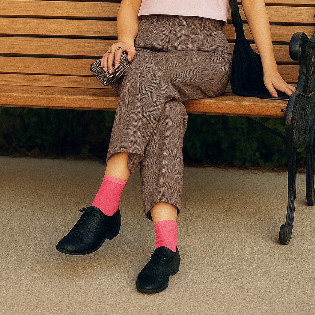 Socks Cph Damestrømpe Shine Fuchsia