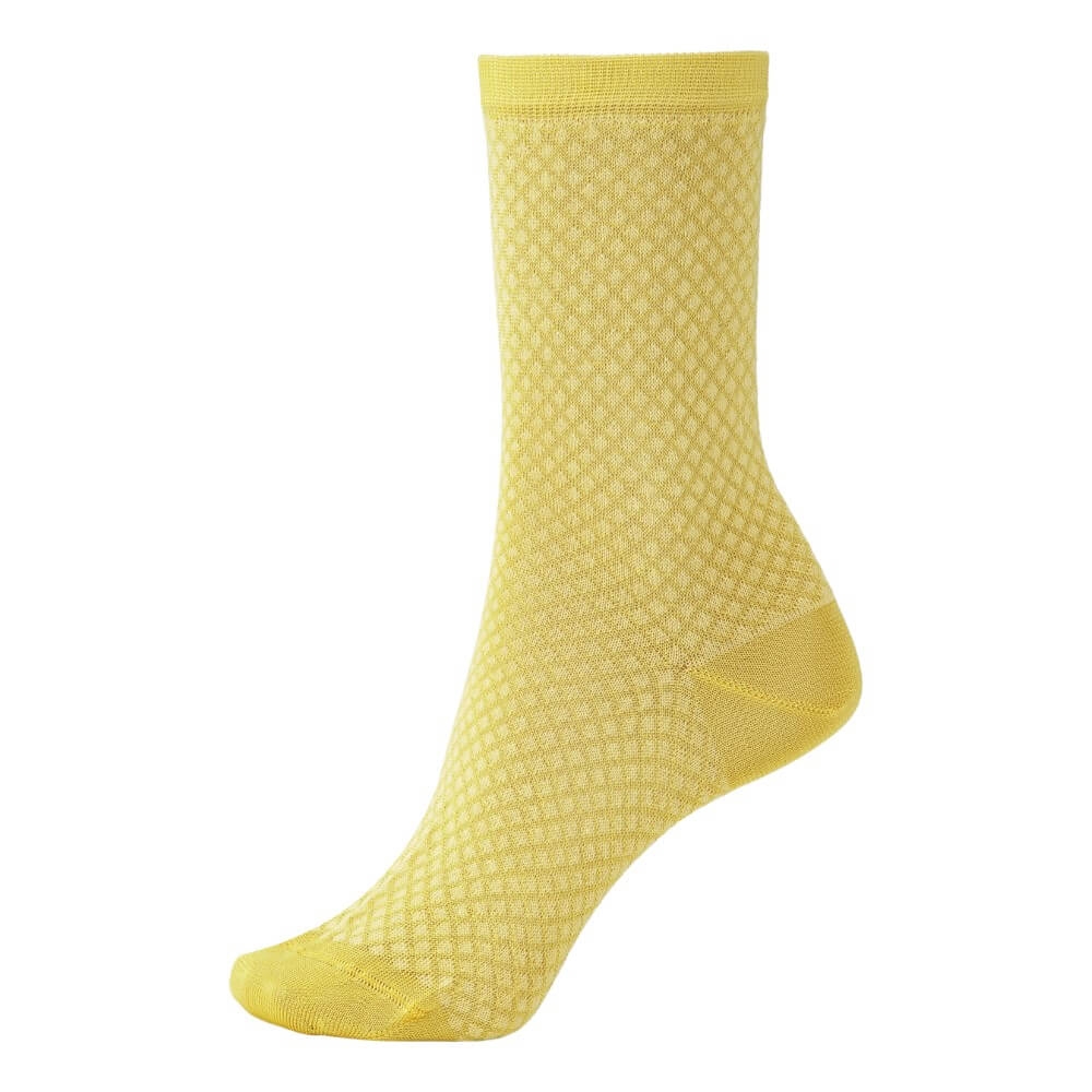 Socks Cph Damestrømper Viskose Gul Str