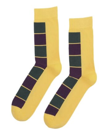 Socks Cph Herrestrømper Med Tern Gul Str
