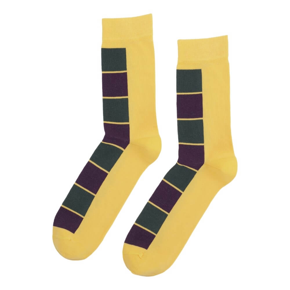 Socks Cph Herrestrømper Med Tern Gul Str