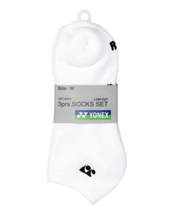 Yonex Low Cut Socks 8443 Pack White