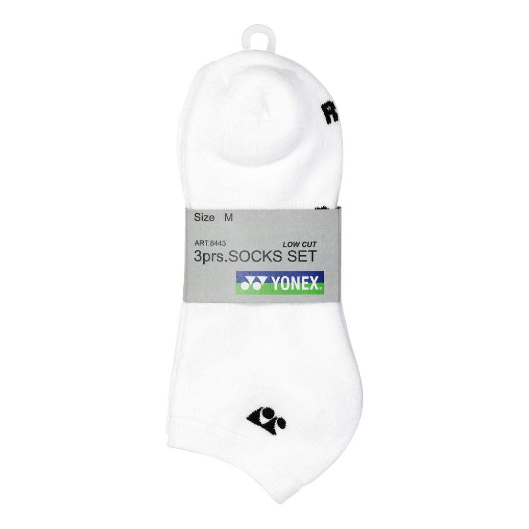 Yonex Low Cut Socks 8443 Pack White