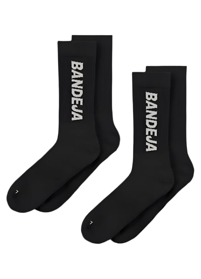 Cuera Bandeja Padel Strømper Pak Black Sand