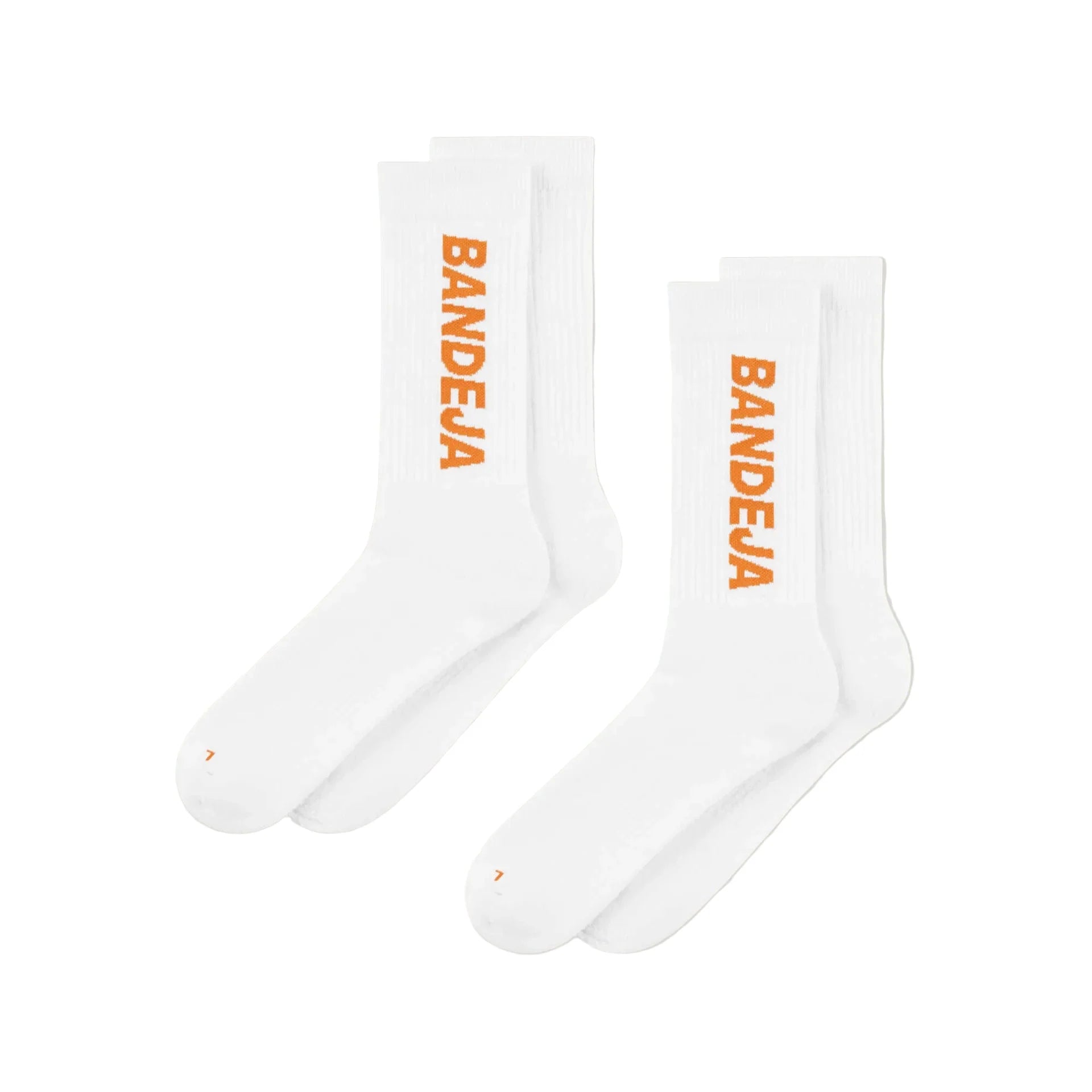 Cuera Bandeja Padel Strømper Pak White Orange