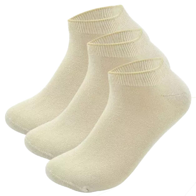 Par Ankelstrømper Bambus Beige