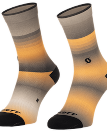 Scott Crew Gradient Stripes Cykelstrømper Beige Orange Str