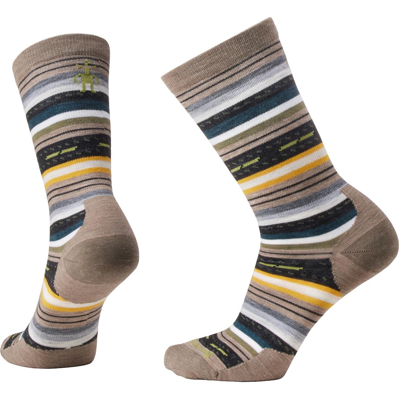 Smartwool Womens Everyday Margarita Crew Brun Fossil