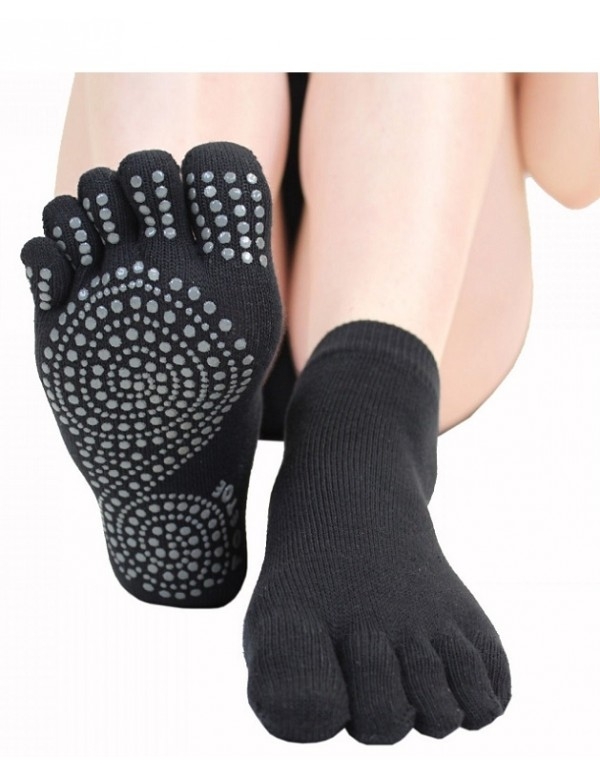 Toetoe Yoga Pilates Anti Slip Sole Trainer Sort Str
