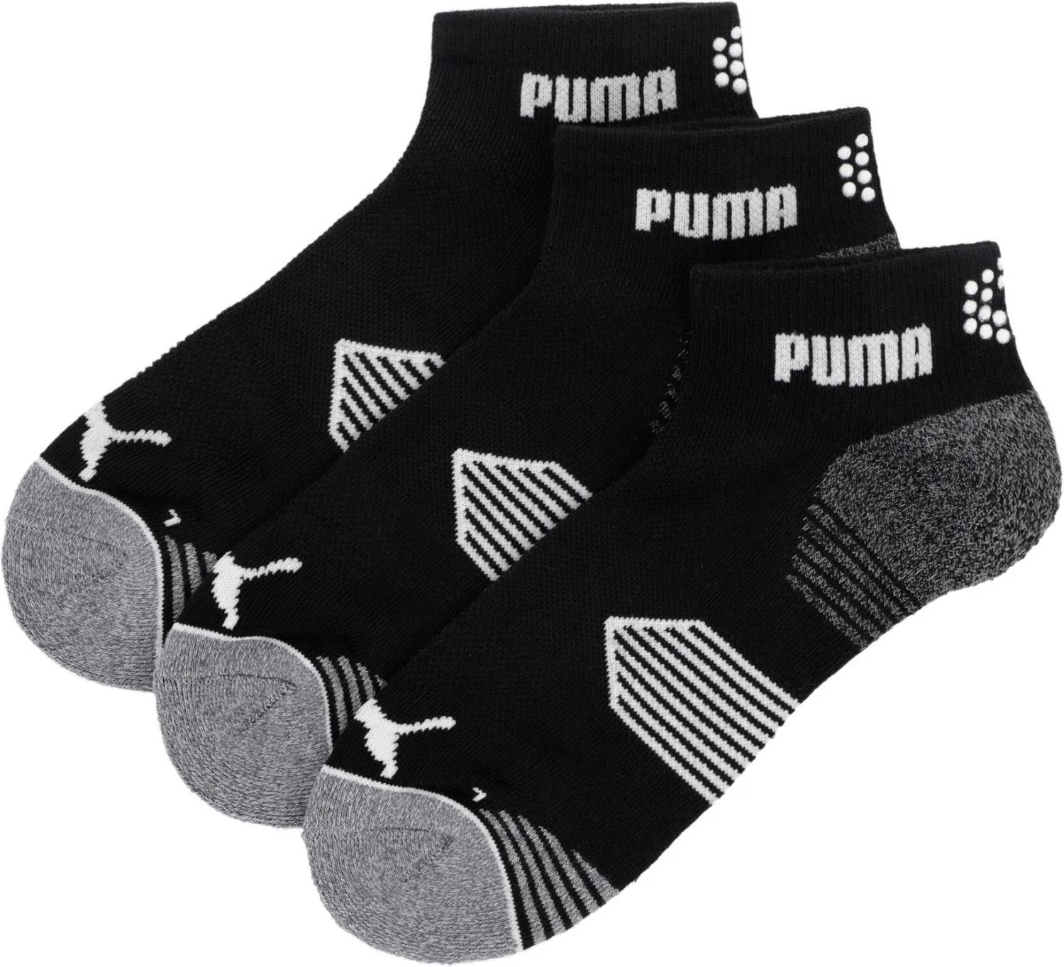 Puma Essential Quater Cut Pak Sokker Puma Black Str
