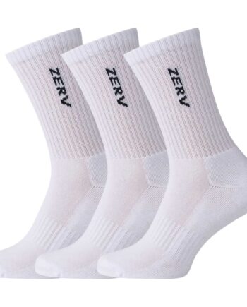 Zerv Performance Socks Long Pack White