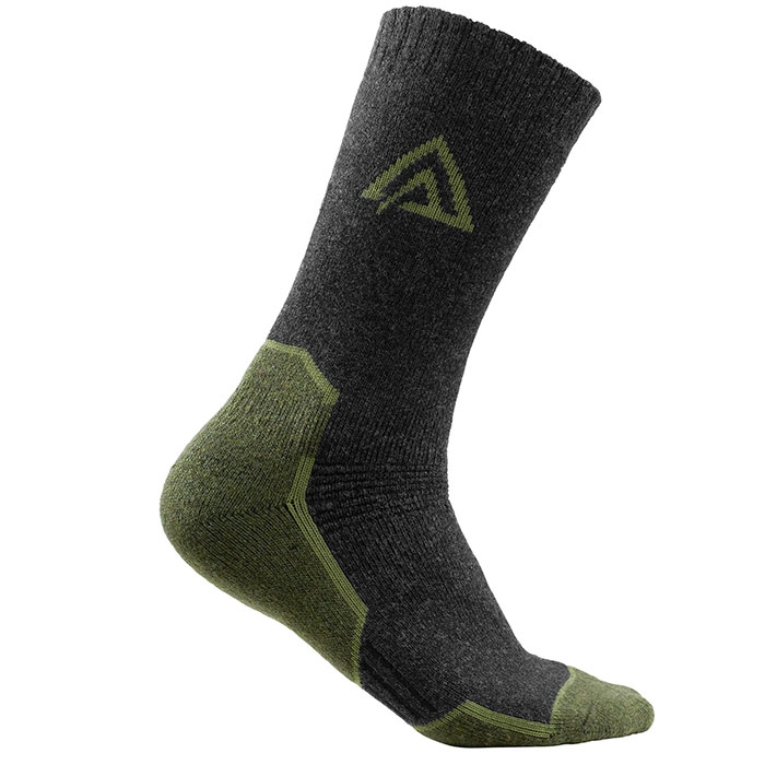 Aclima Warmwool Uldsok Olivengrøn Mørkegrå Sokker
