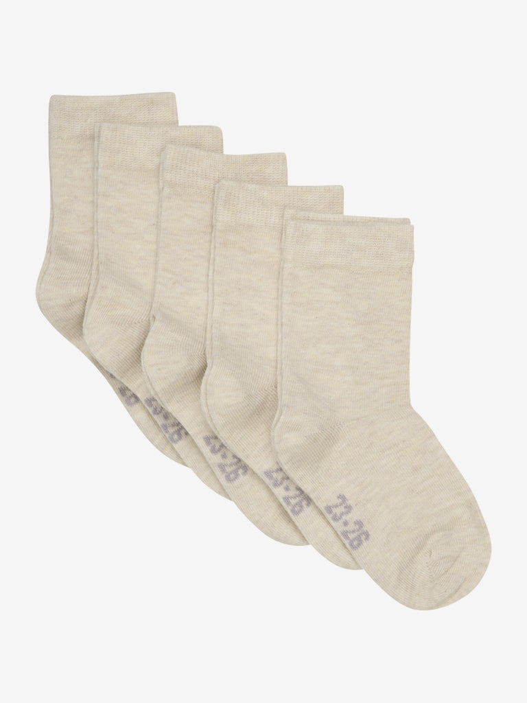 Ankel Sokker Solid Pack Sand Melange