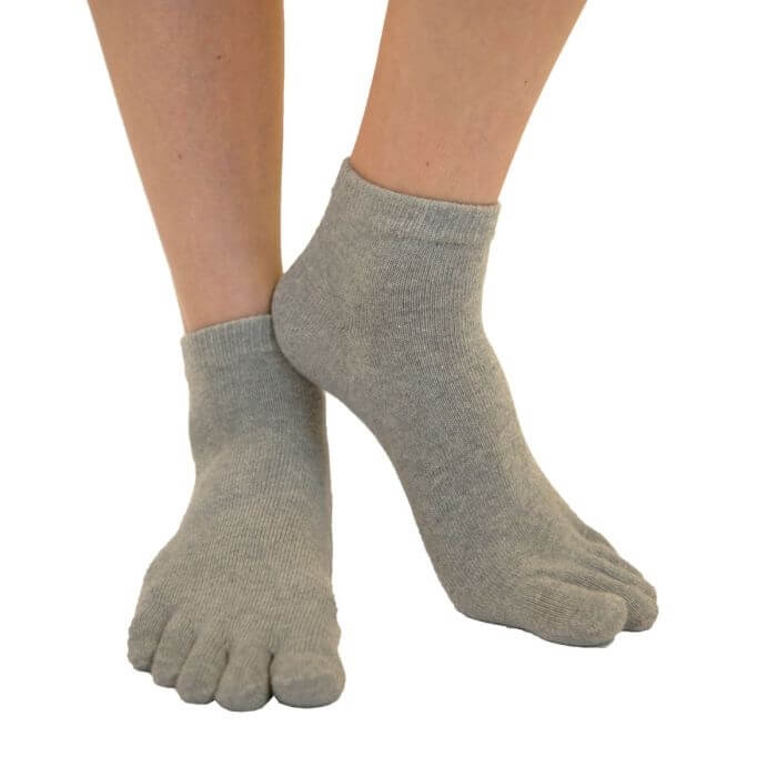 Ankel Tåsokker Toetoe Essential Grå Korte Sokker