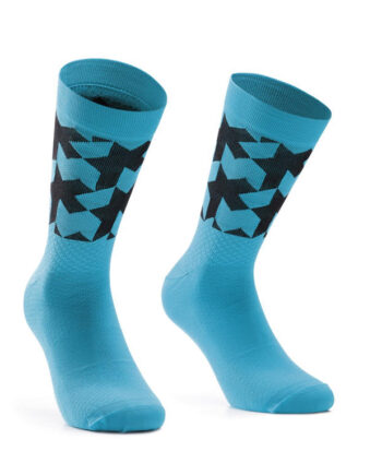 Assos Monogram Socks Evo Cykelstrømper Hydro Blue Str