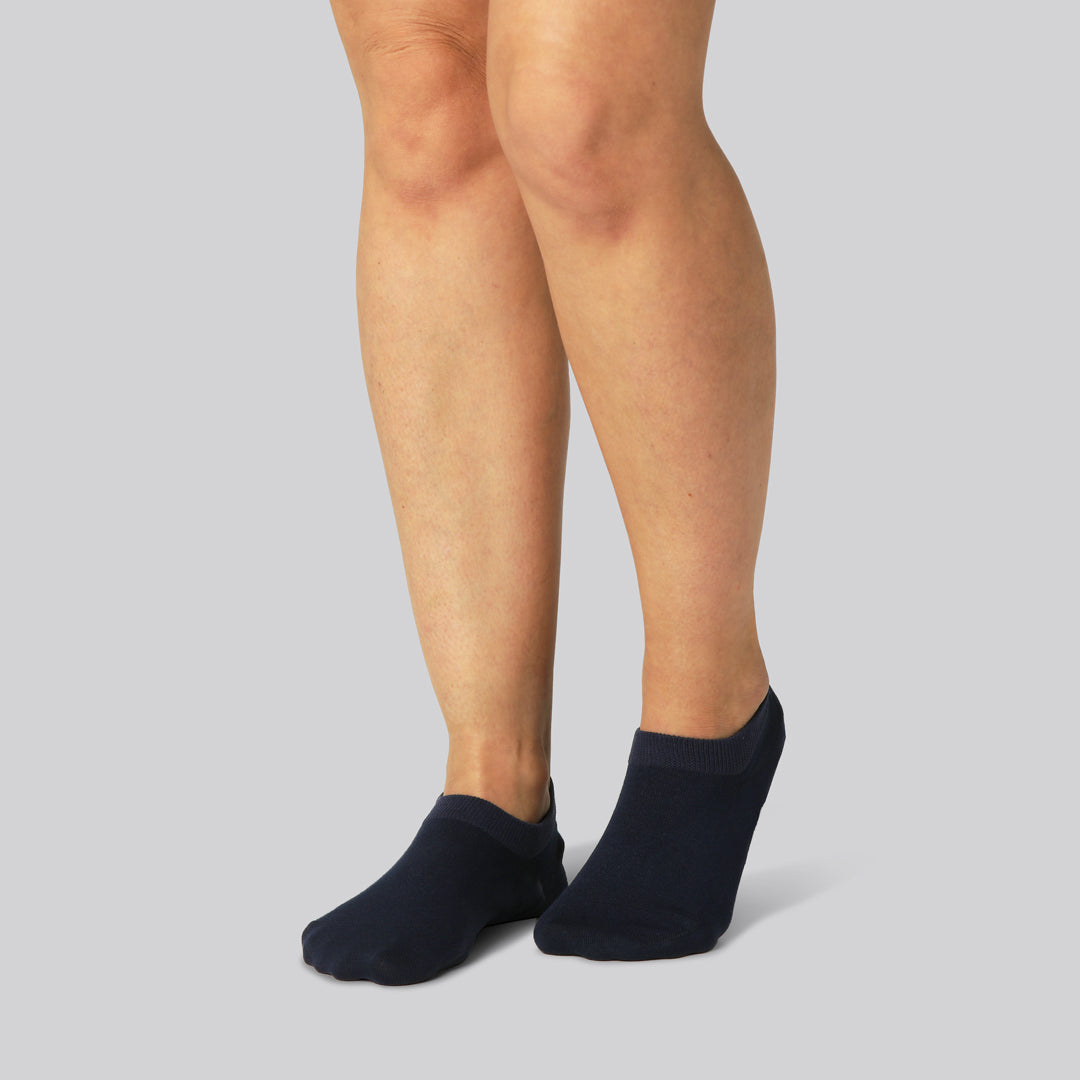Bambus Footies Strømper Navy Til Kvinder