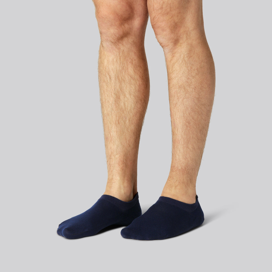 Bambus Footies Strømper Navy Til Mænd