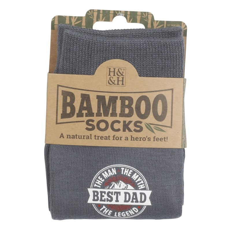 Best Dad Bambus Strømper
