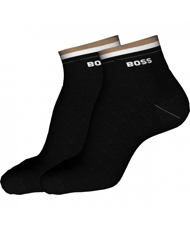 Boss 2pak Ankelstrømper Sort Til Herre
