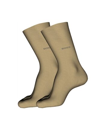 Boss 2pak Bomuldsstrømper Beige Til Herre Outlet