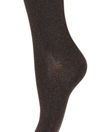 Brune Decoy Viskose Glitterstrømper Str