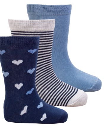Crossbow Pige Strømper Non Slip Navy Hjerter