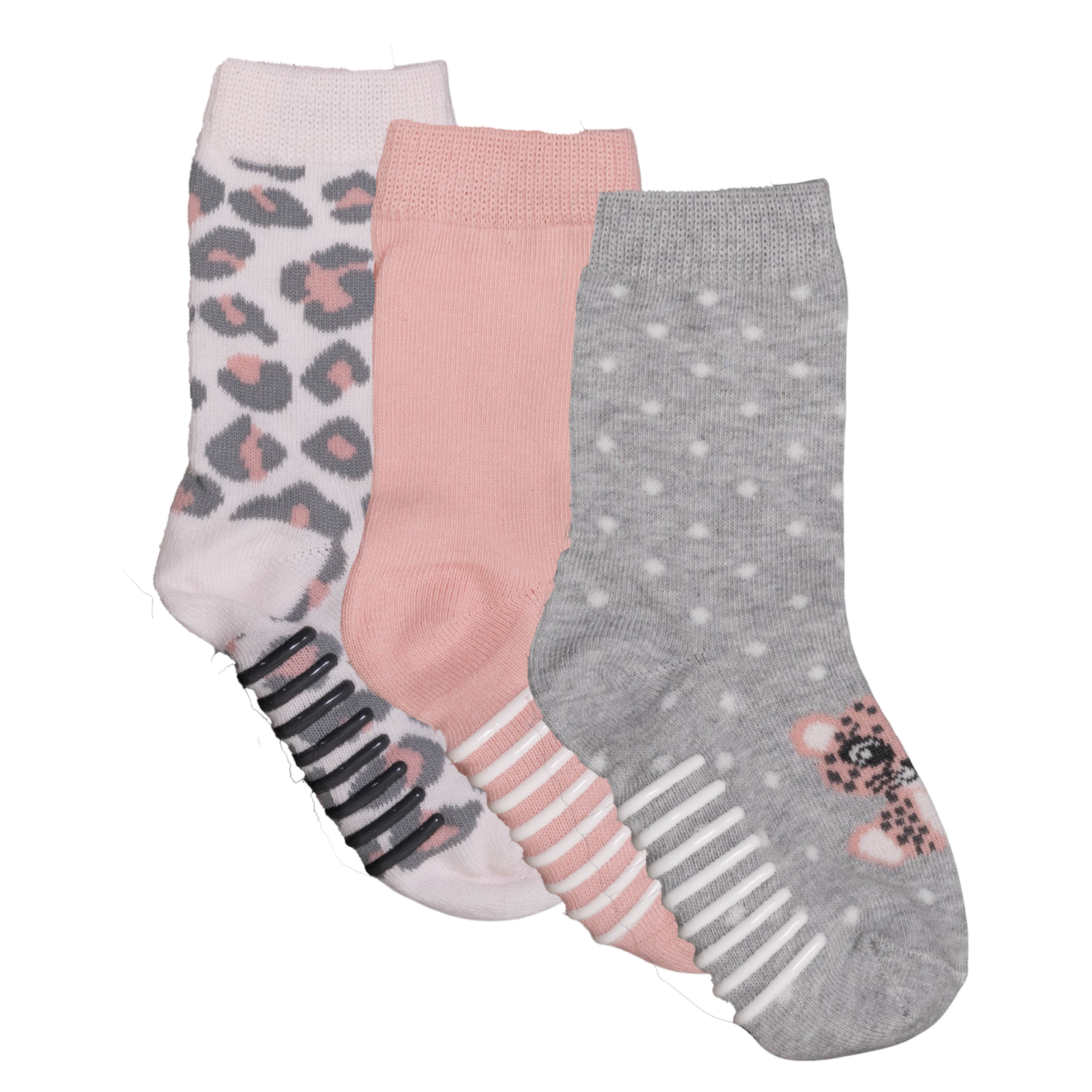 Crossbow Pige Strømper Non Slip Pink Grey