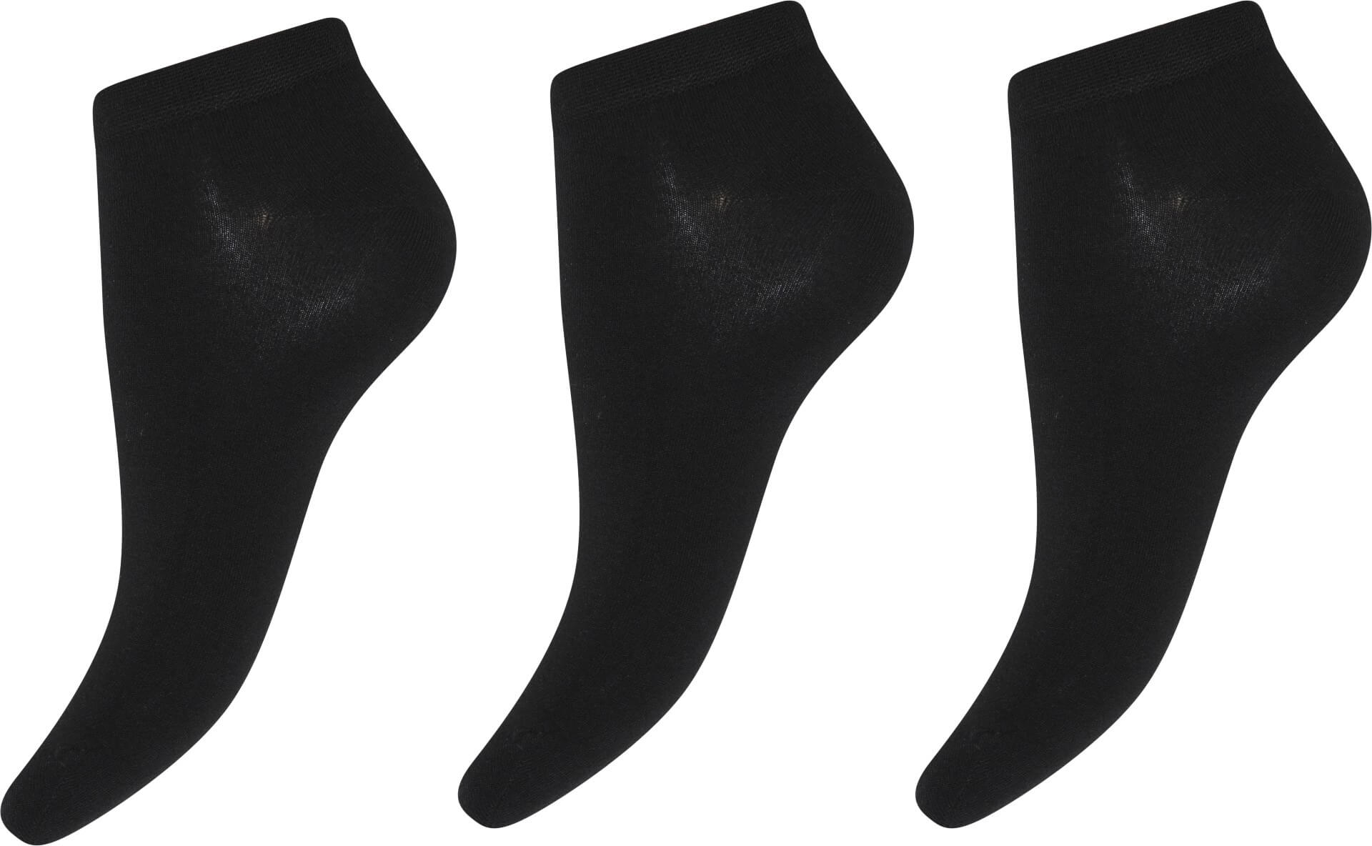 Decoy Sneaker Socks Bamboo 3pak Sort Str