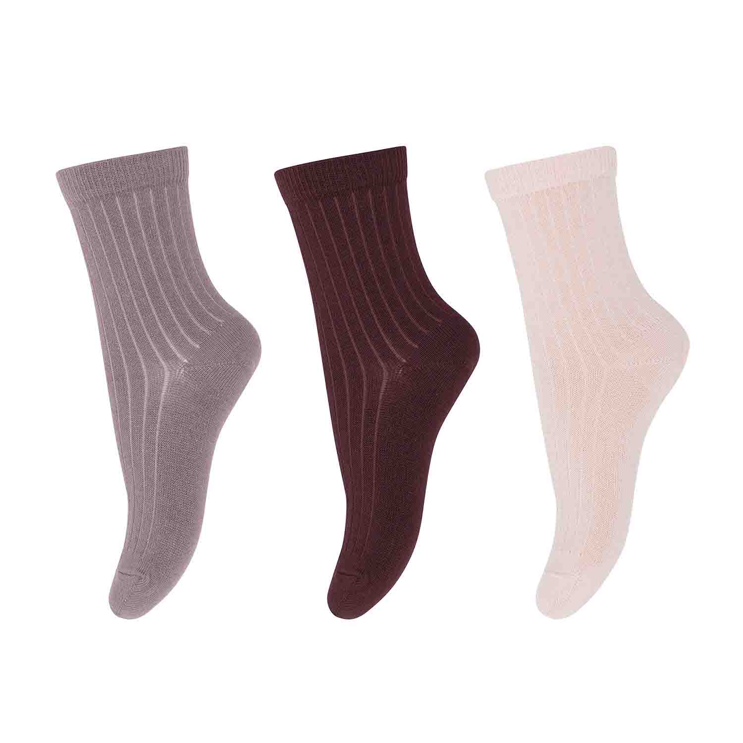 Denmark Pigestrømper Uld Rosa Pak
