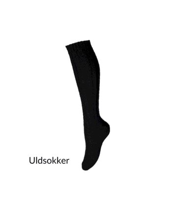 Denmark  Ragsokker Uld Sort