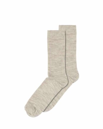 Denmark  Tynde Uldstrømper Beige Melange