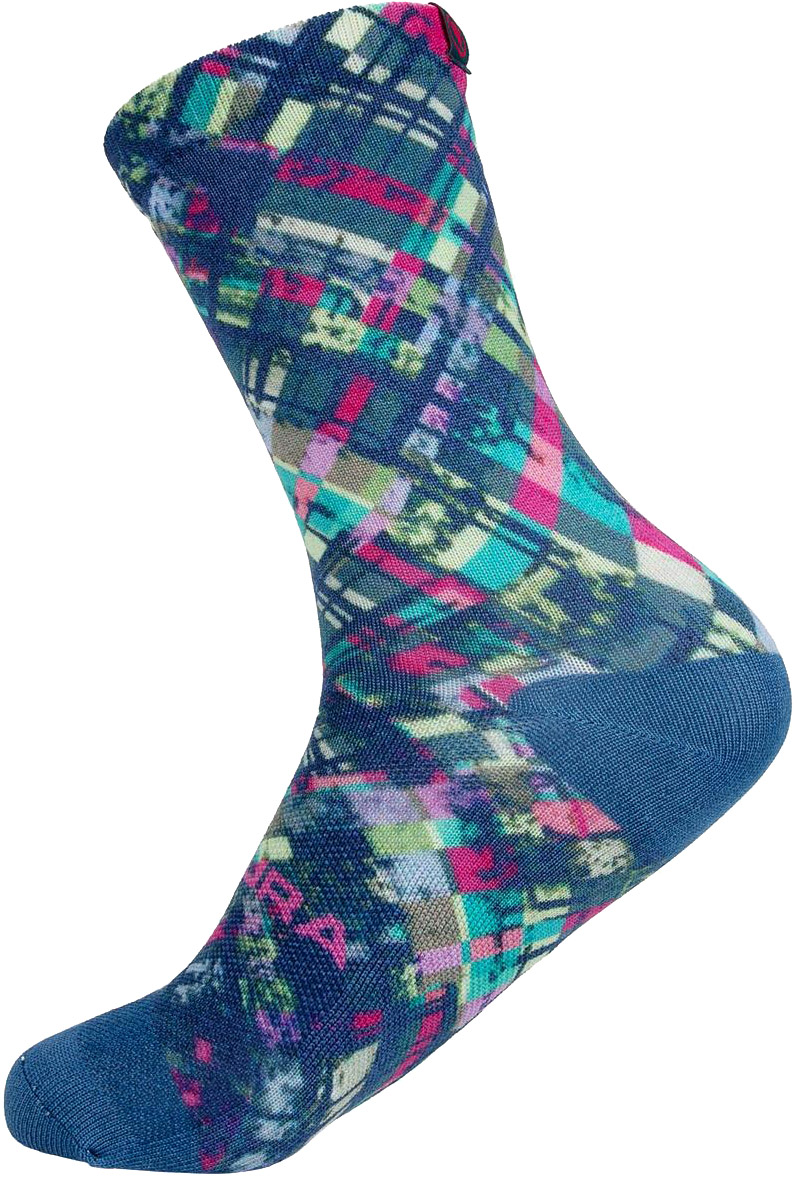 Endura Patchwork Ltd Print Sock Barra Blue