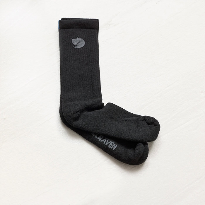 Fjallraven Wool Sock Black L42 Sokker