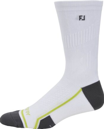 Footjoy Tech Crew Herre Sokker White Str Onesize