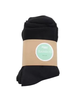 Footstore Bambus Par Sort Strømper