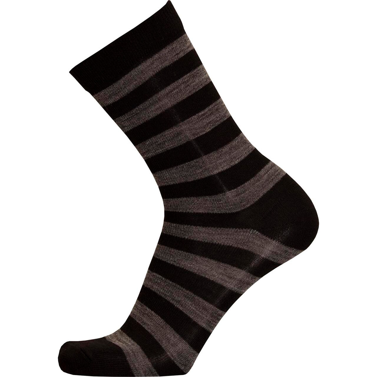 Friluftsland Merino Lifestyle Striped Sort Black Grey