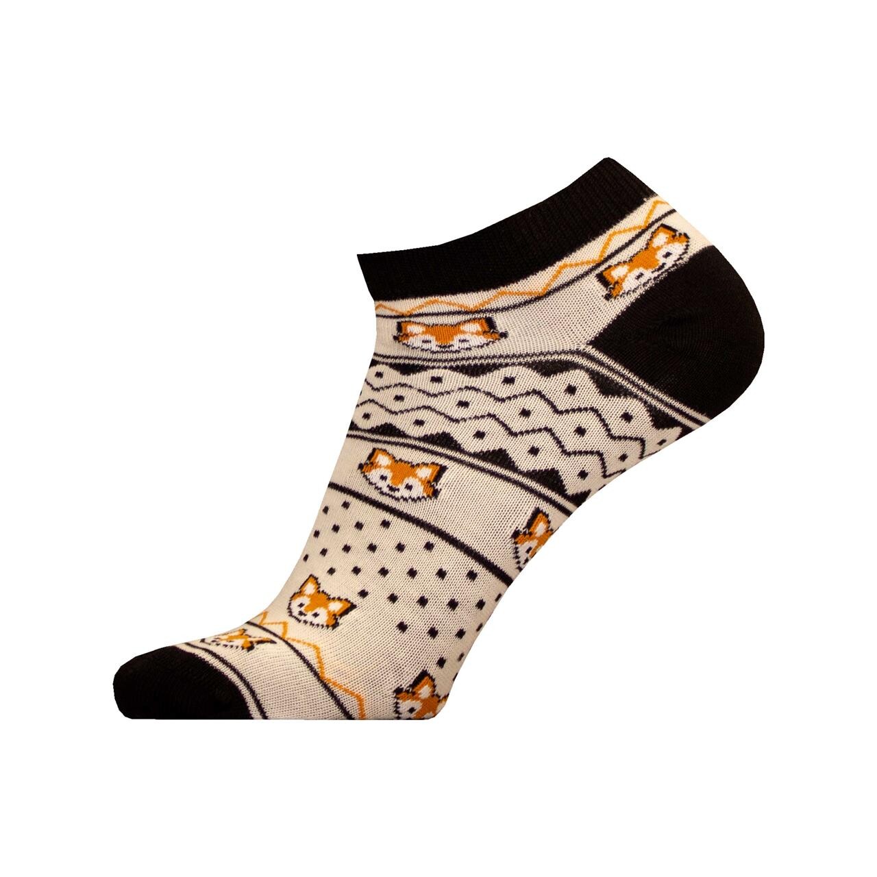 Friluftsland Merino Sneakers Foxstripe Sort Black White