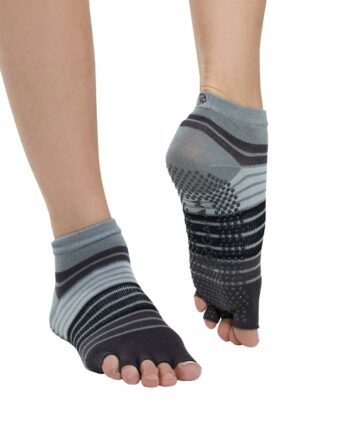 Gaiam Tåløse Slip Yoga Strømper Grey