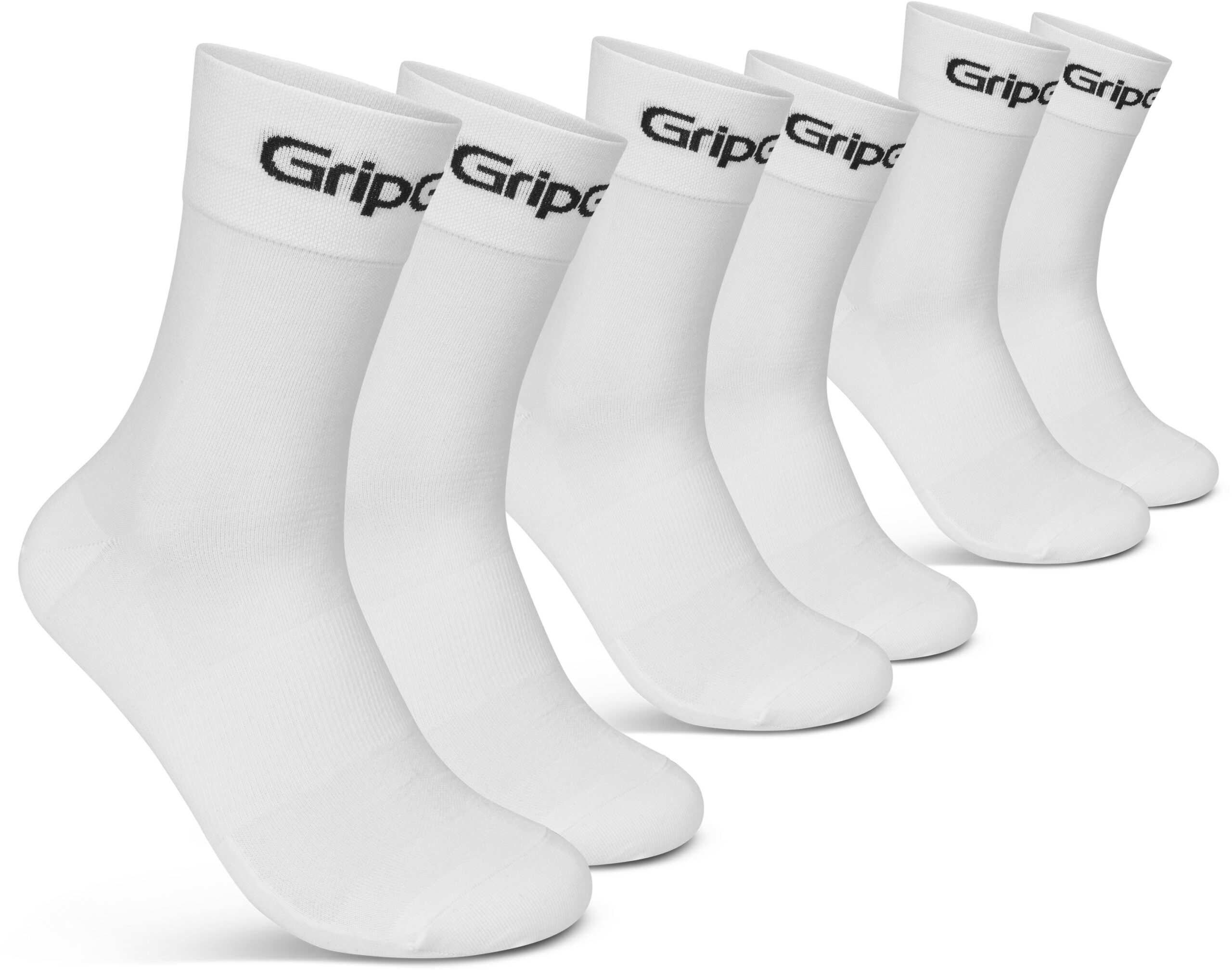 Gripgrab Ride Regular Cut Sokker Pak White