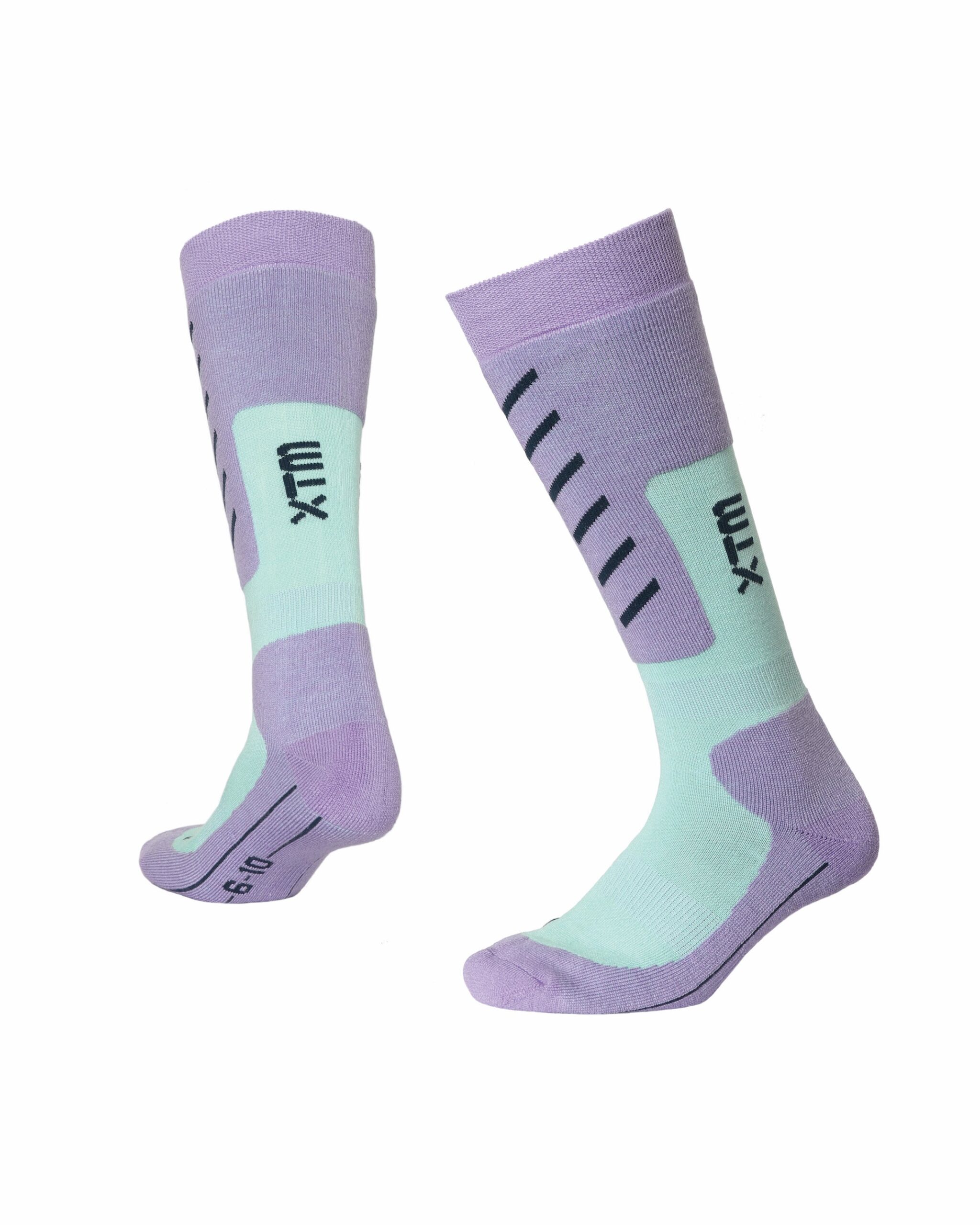 Half Pipe Tekniske Snowboardsokker Merinould Lavender Xtm Performance