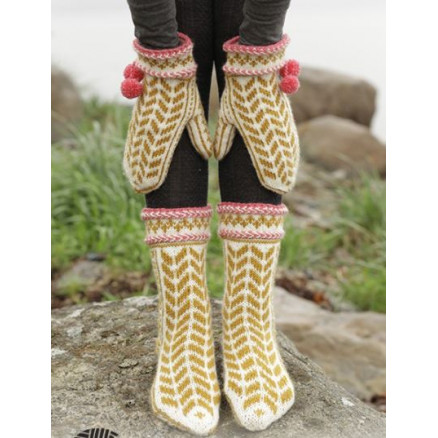 Hokey Pokey Drops Design Vanter Sokker Strikkeopskrift Str